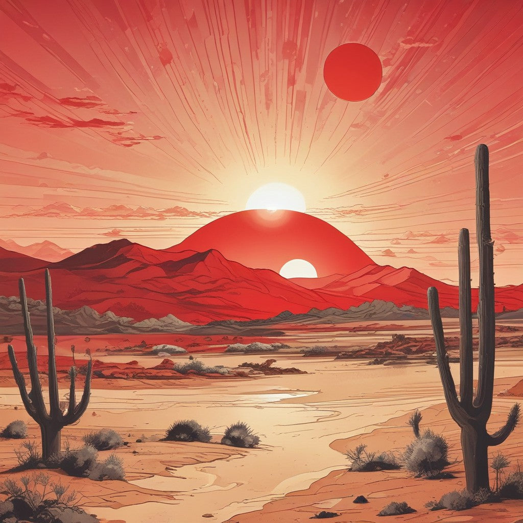 Desert sunrise collection of 101