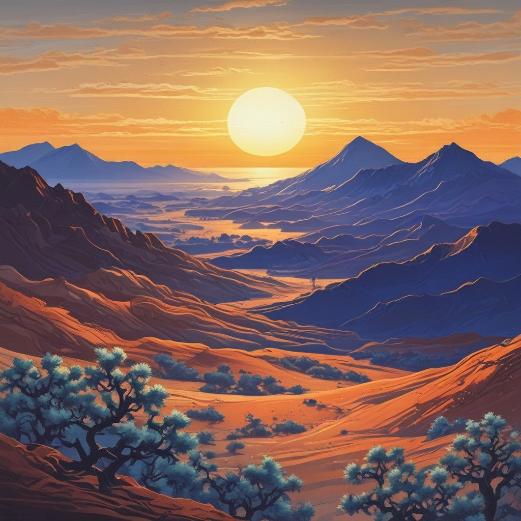 Desert sunrise collection of 101