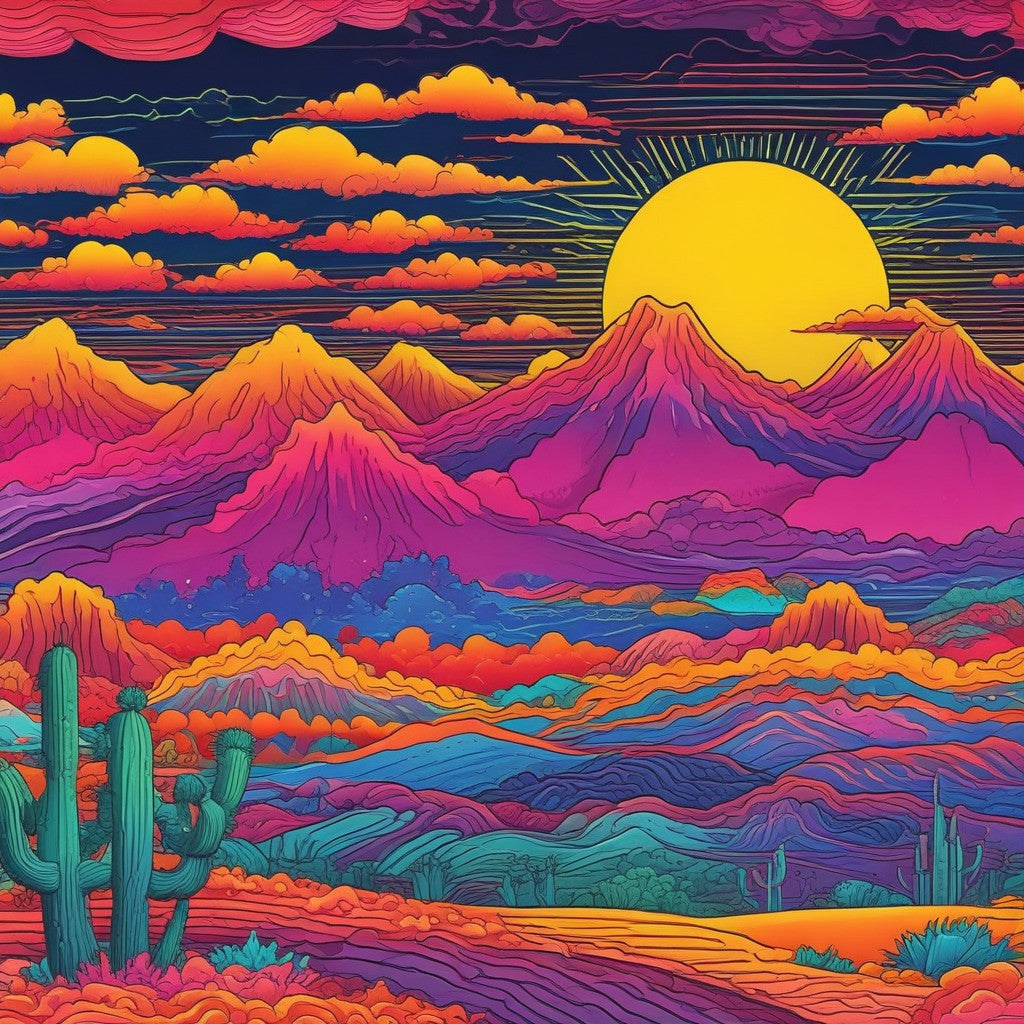 Desert sunrise pack of 14