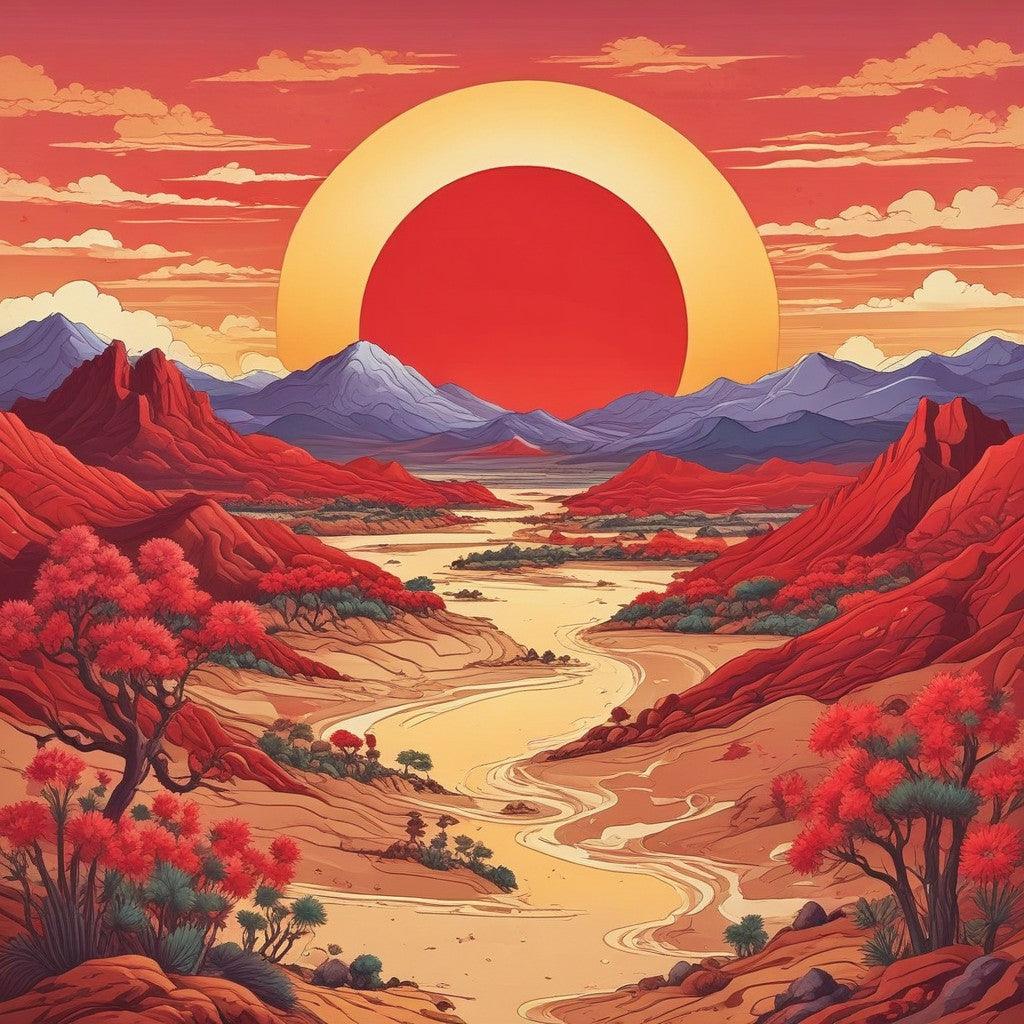 Desert sunrise pack of 14