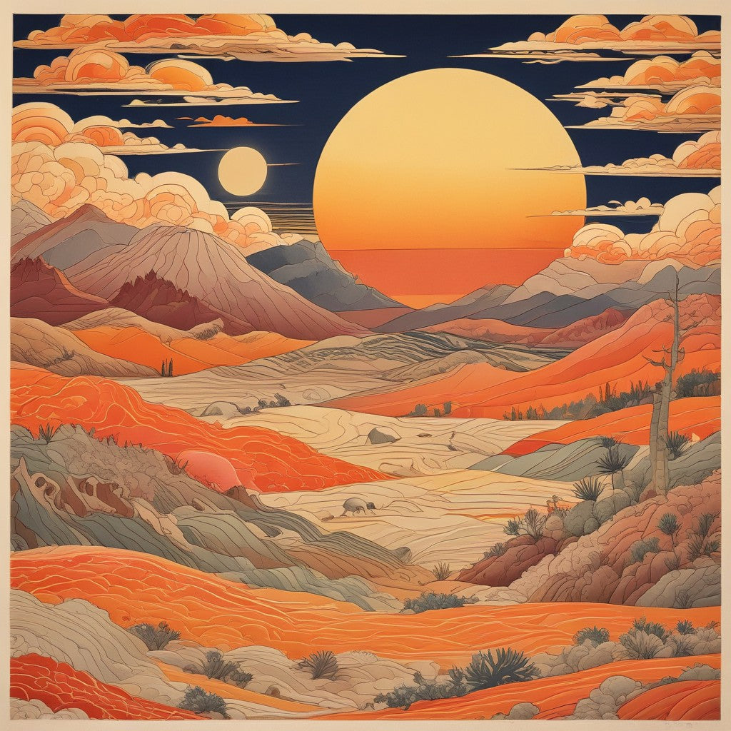 Desert sunrise pack of 14