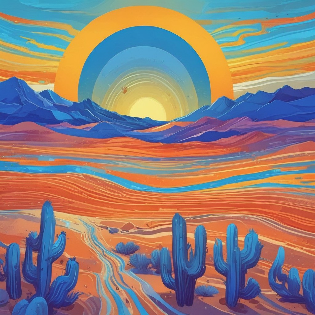 Desert sunrise collection of 101