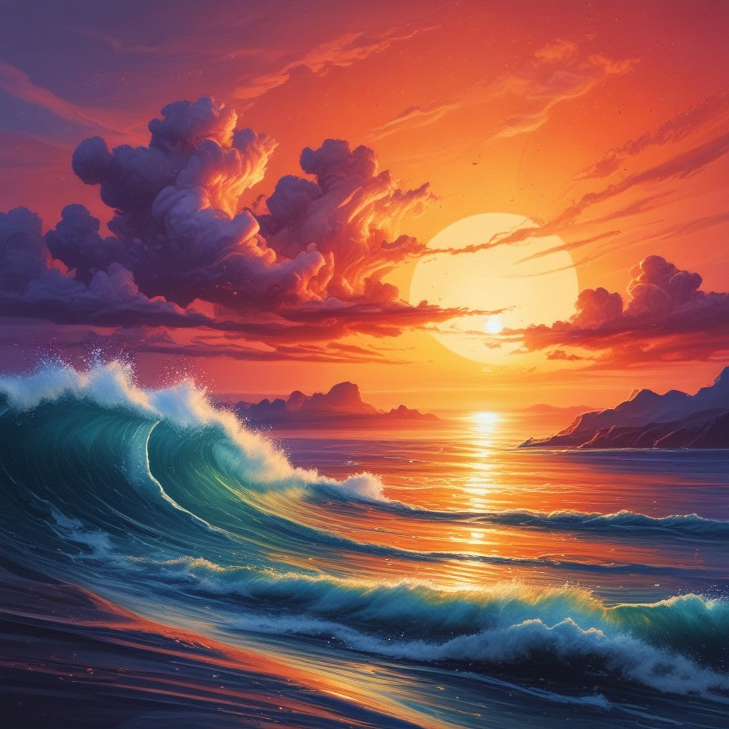 Sunrise over the ocean bundle pack of 14