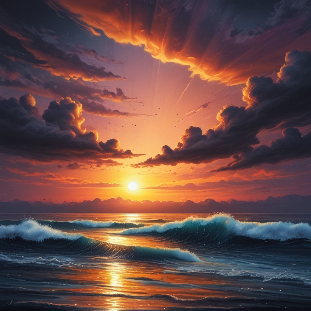 Sunrise over the ocean bundle pack of 14