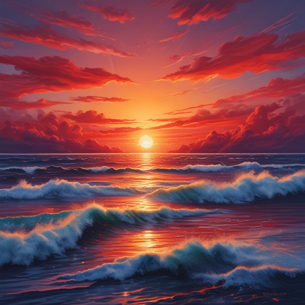 Sunrise over the ocean bundle pack of 14