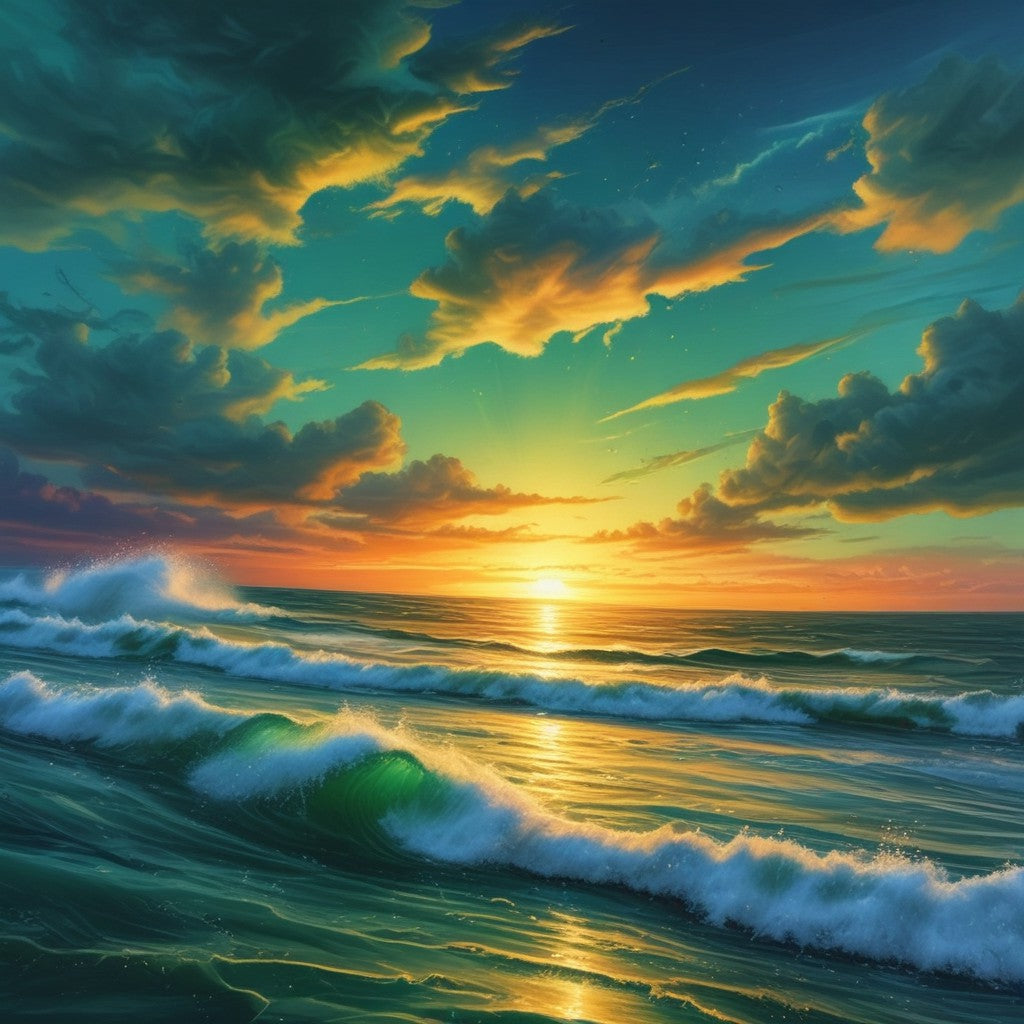 Sunrise over the ocean bundle pack of 14