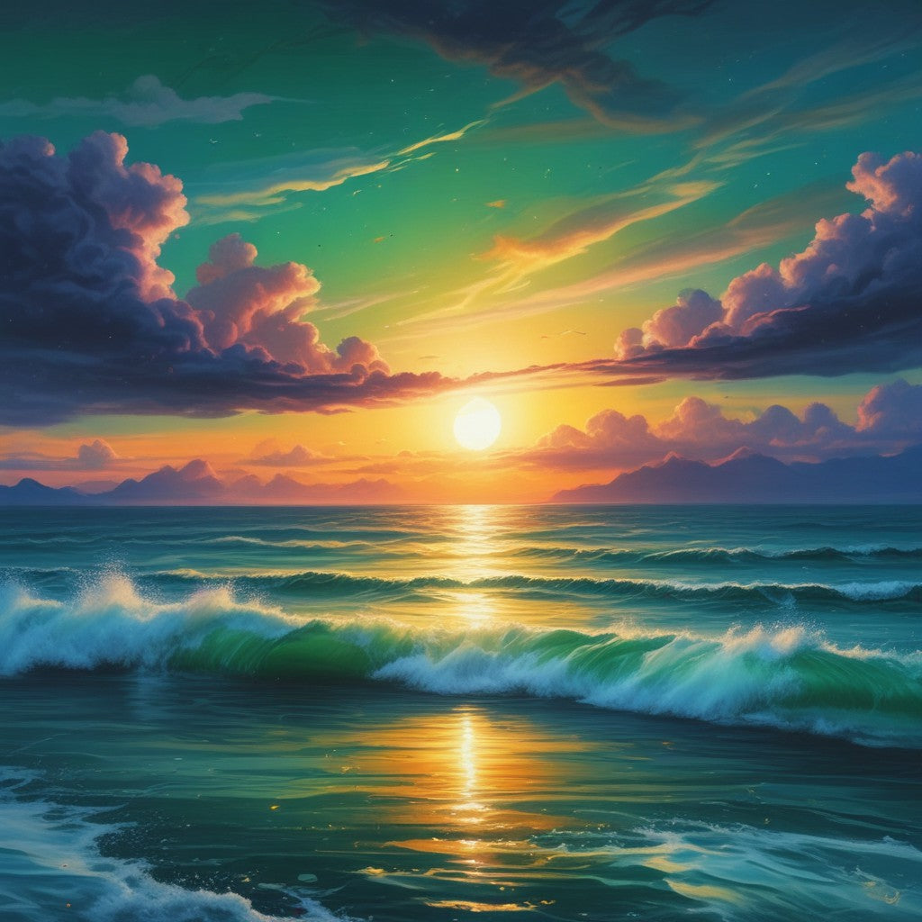 Sunrise over the ocean bundle pack of 14