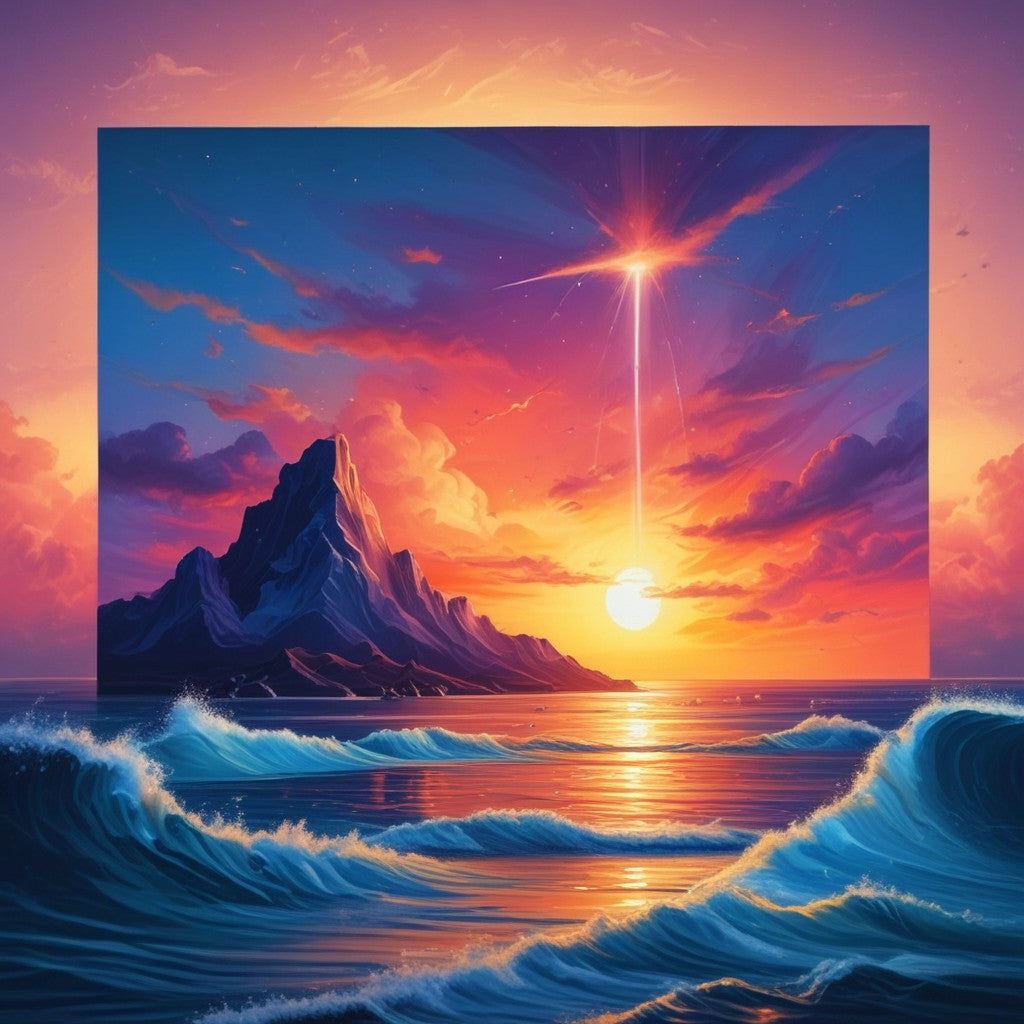 Sunrise over the ocean bundle pack of 14