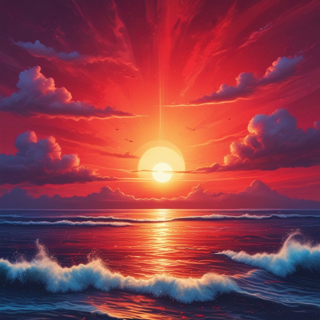 Sunrise of the ocean collection of 100