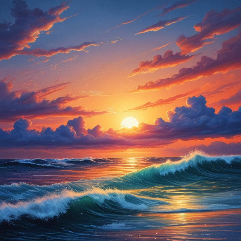 Sunrise of the ocean collection of 100