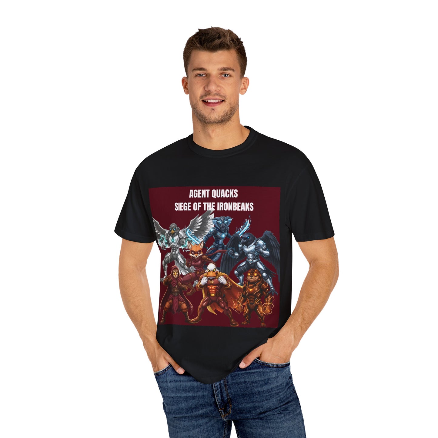 Agent Quacks – Siege of the Iron Beaks | Unisex Garment-Dyed T-Shirt