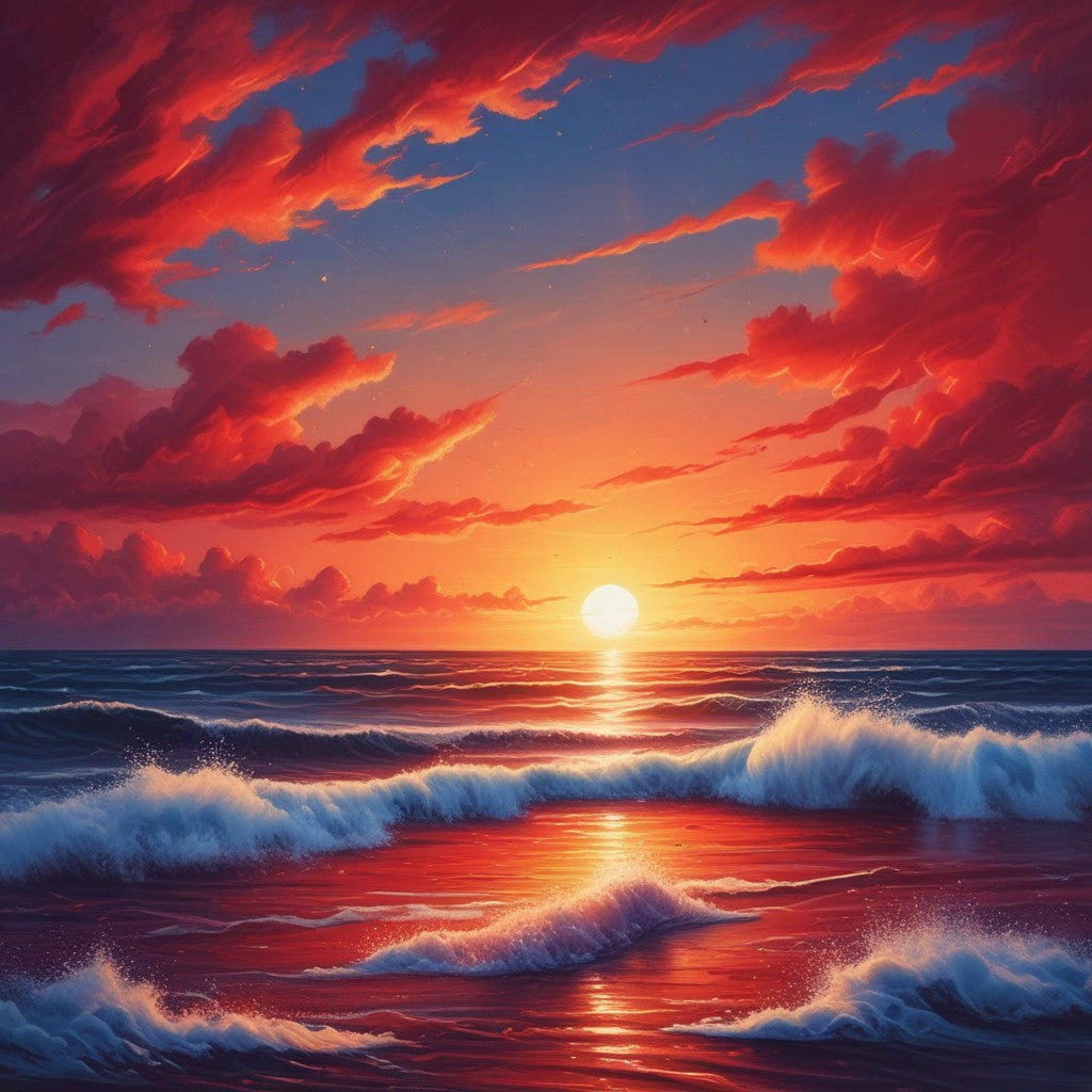 Sunrise of the ocean collection of 100