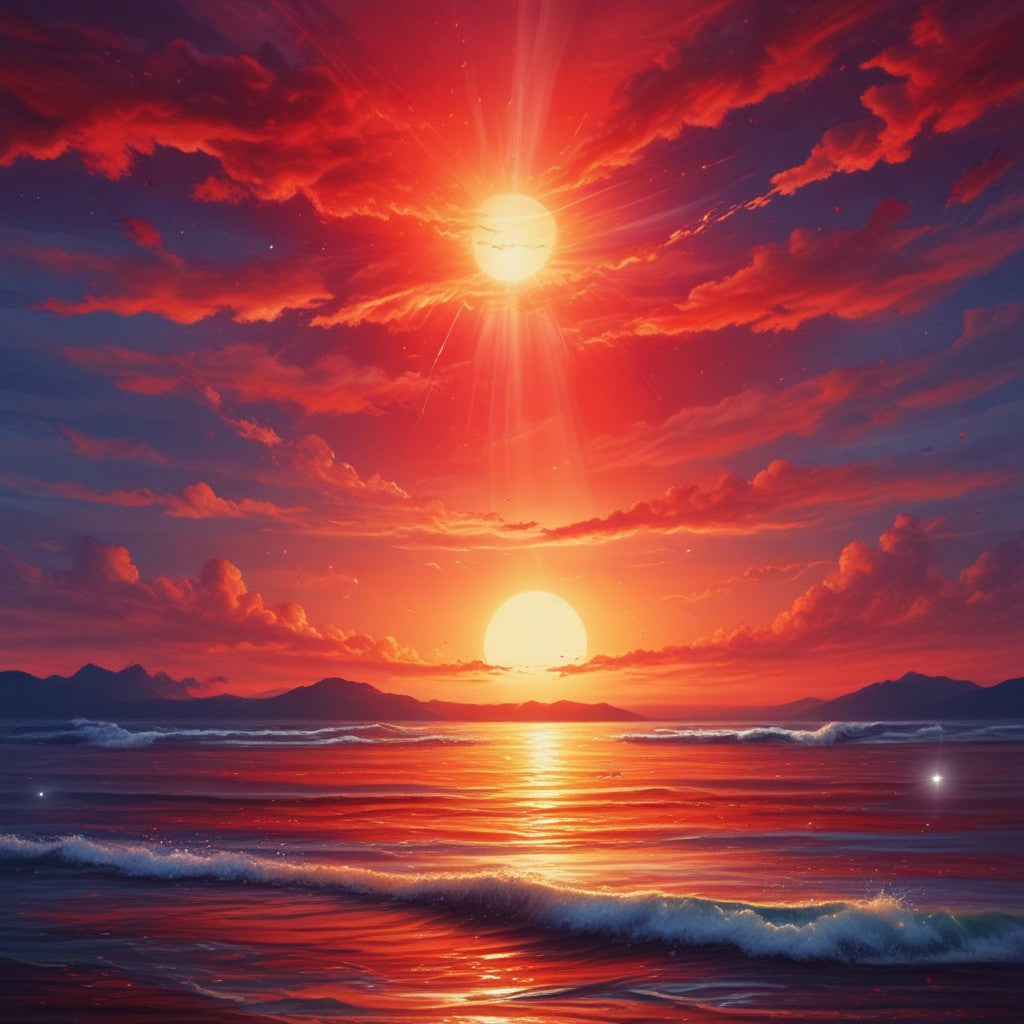 Sunrise of the ocean collection of 100