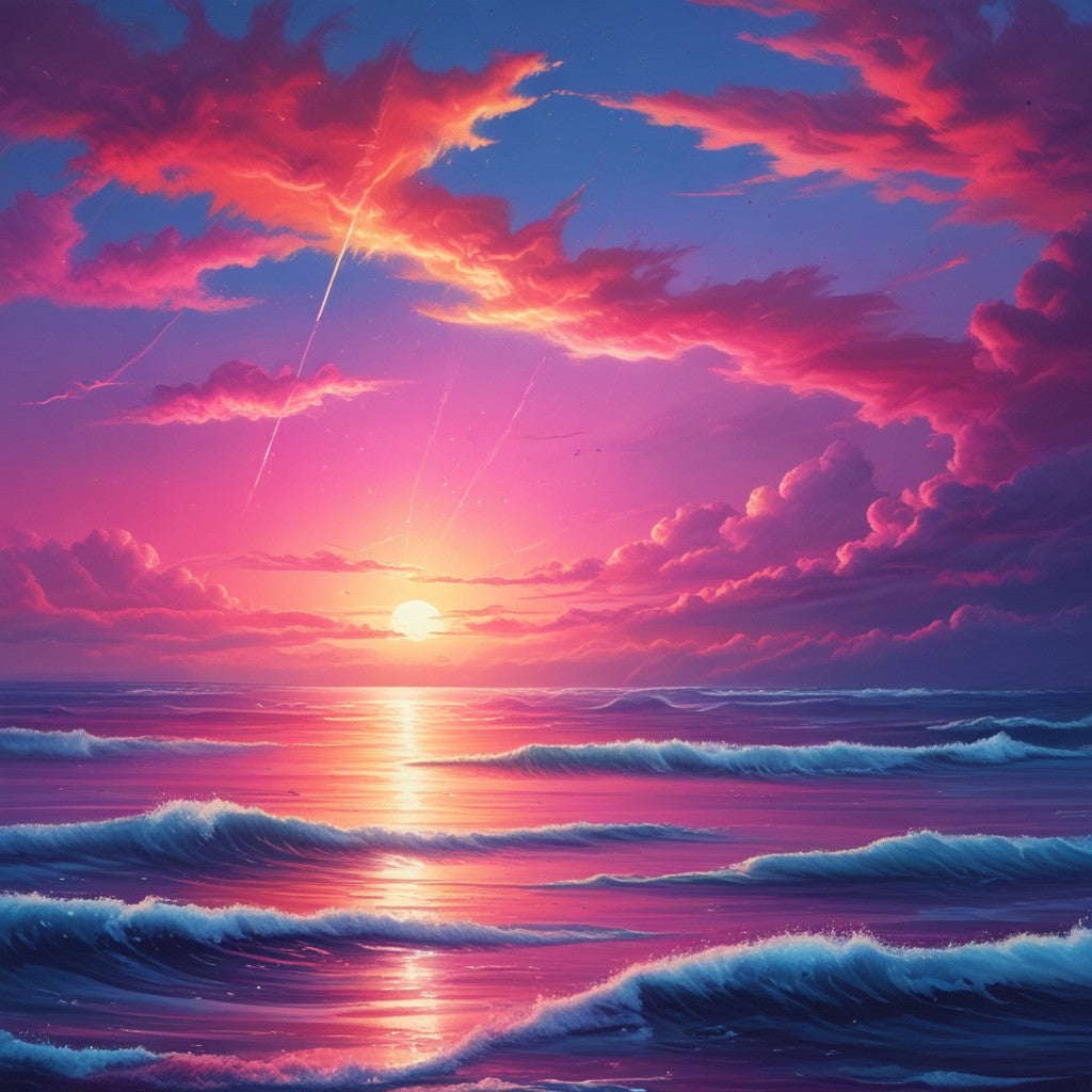 Sunrise of the ocean collection of 100