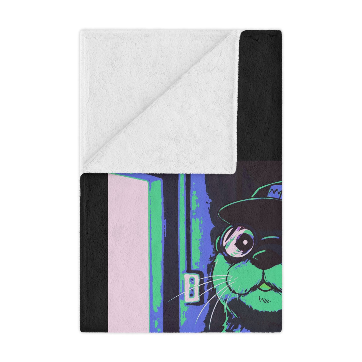 Agent Quacks Series Minky Blanket - Gearshift Design