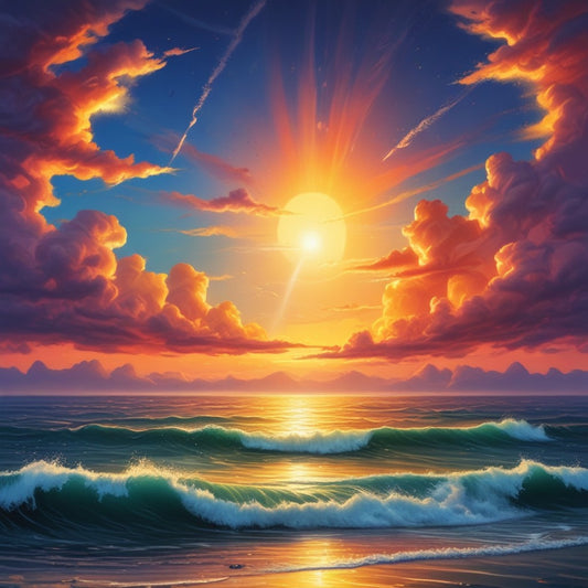 Sunrise over the ocean pack of 20