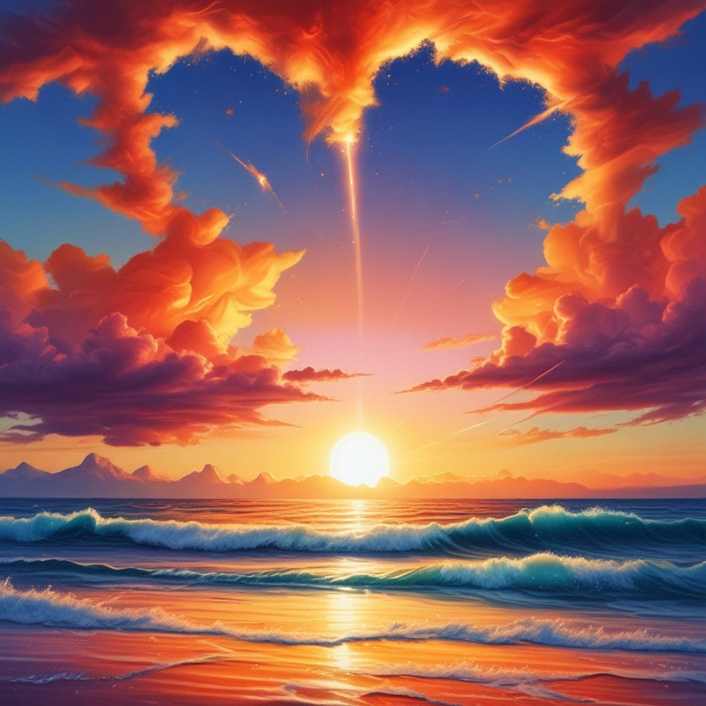 Sunrise over the ocean pack of 20