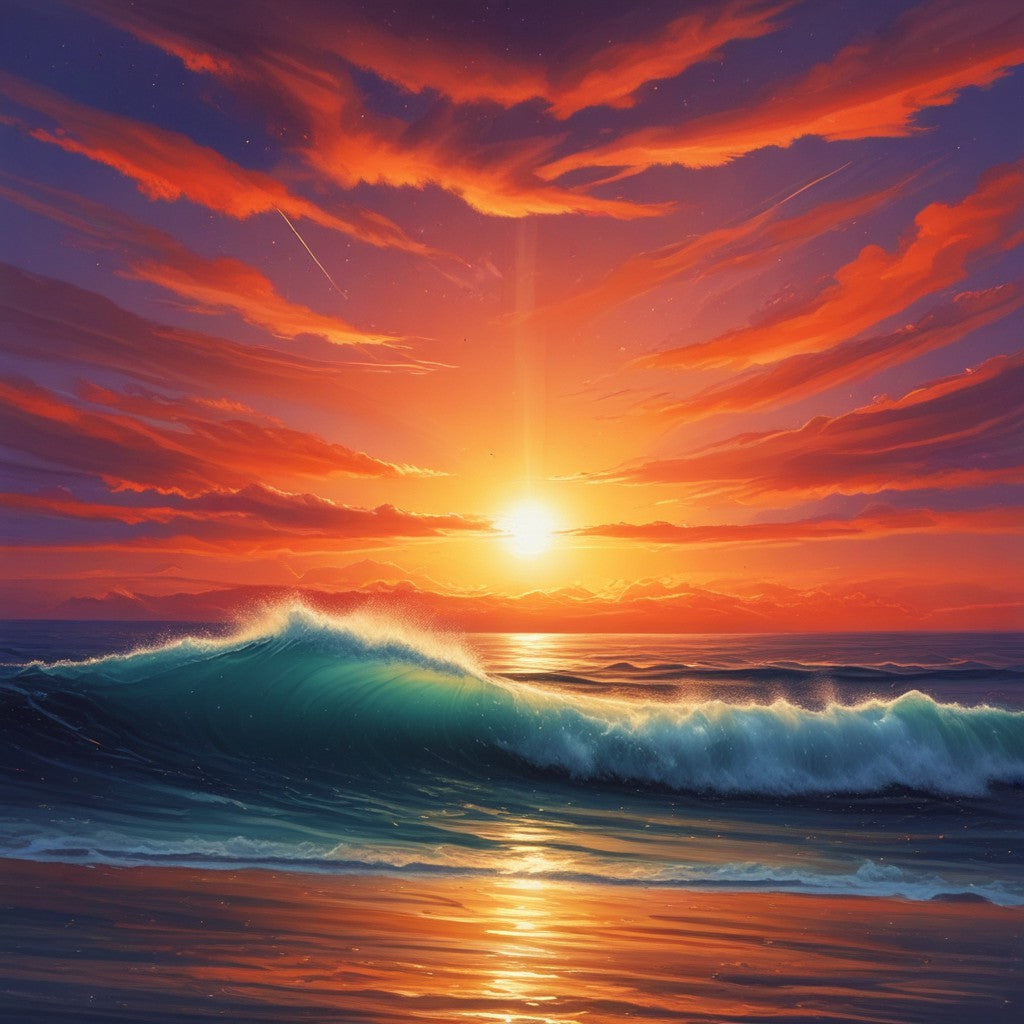 Sunrise over the ocean pack of 20