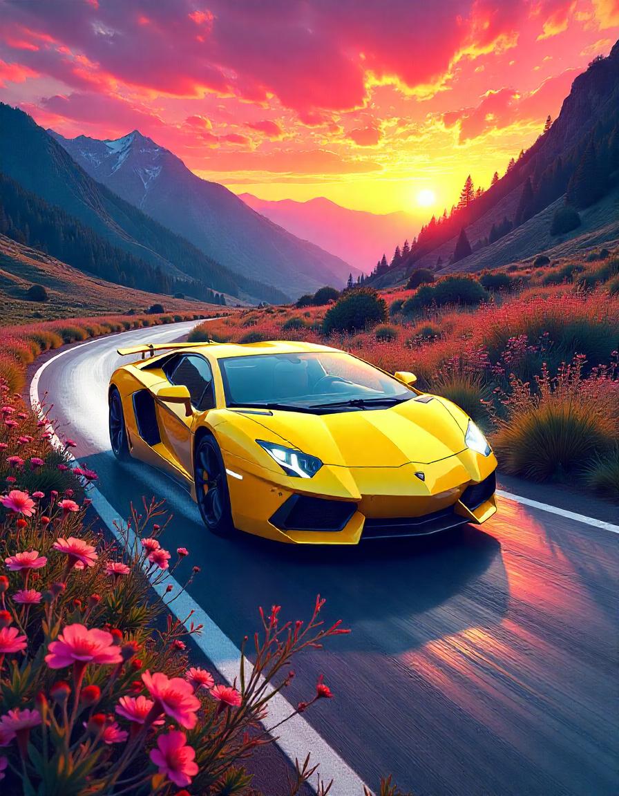 Sport Car Artwork Collection 36 Image Bundle