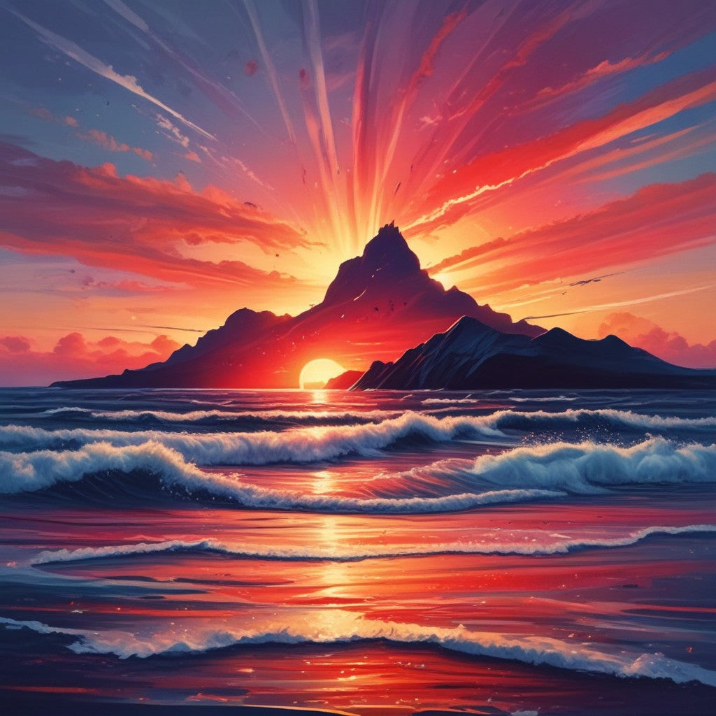 Sunrise over the ocean pack of 20