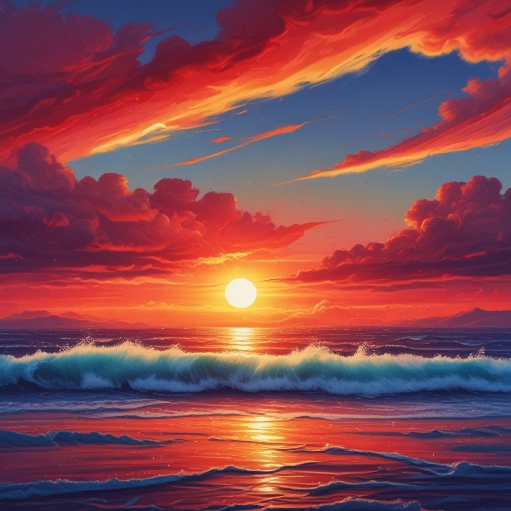 Sunrise over the ocean pack of 20