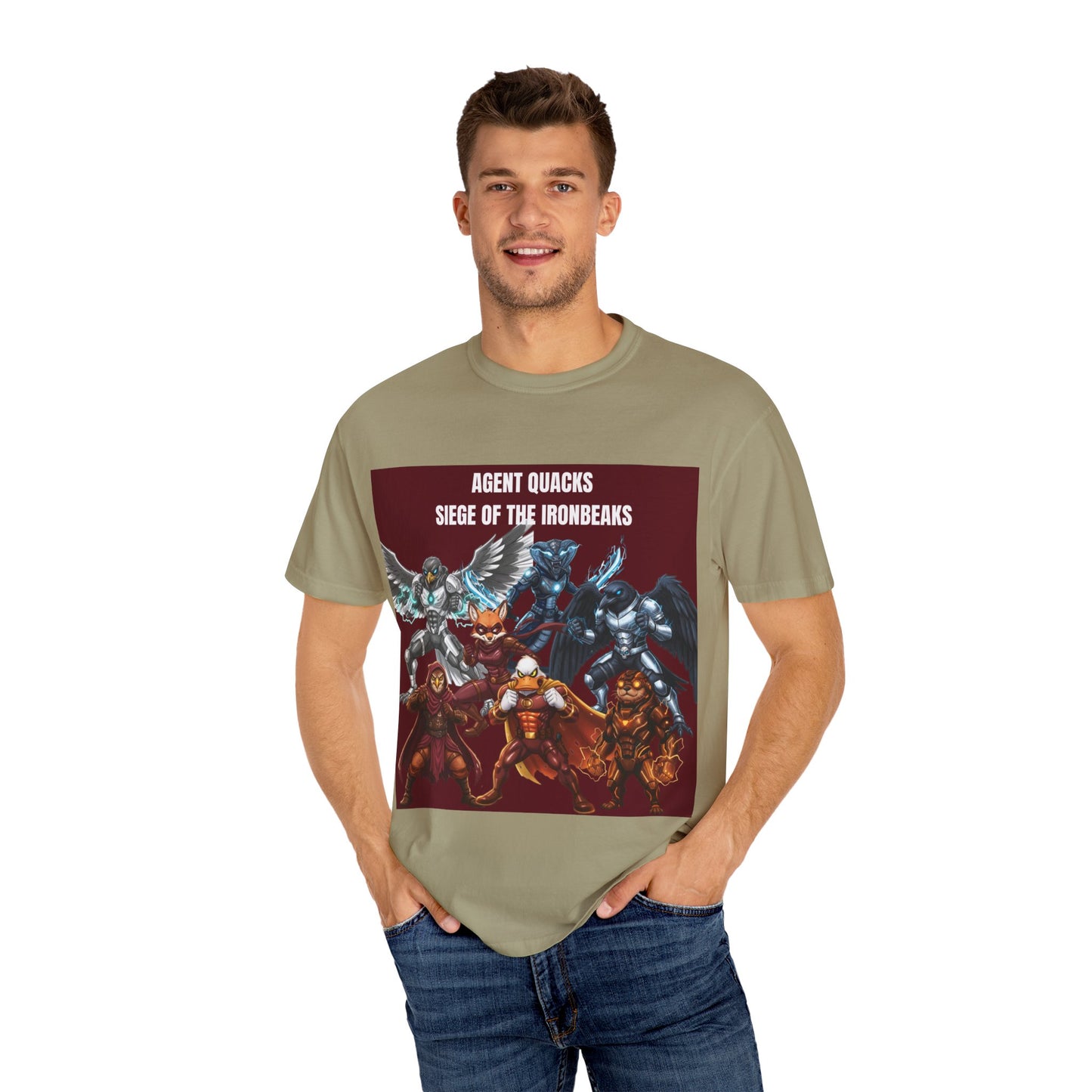 Agent Quacks – Siege of the Iron Beaks | Unisex Garment-Dyed T-Shirt