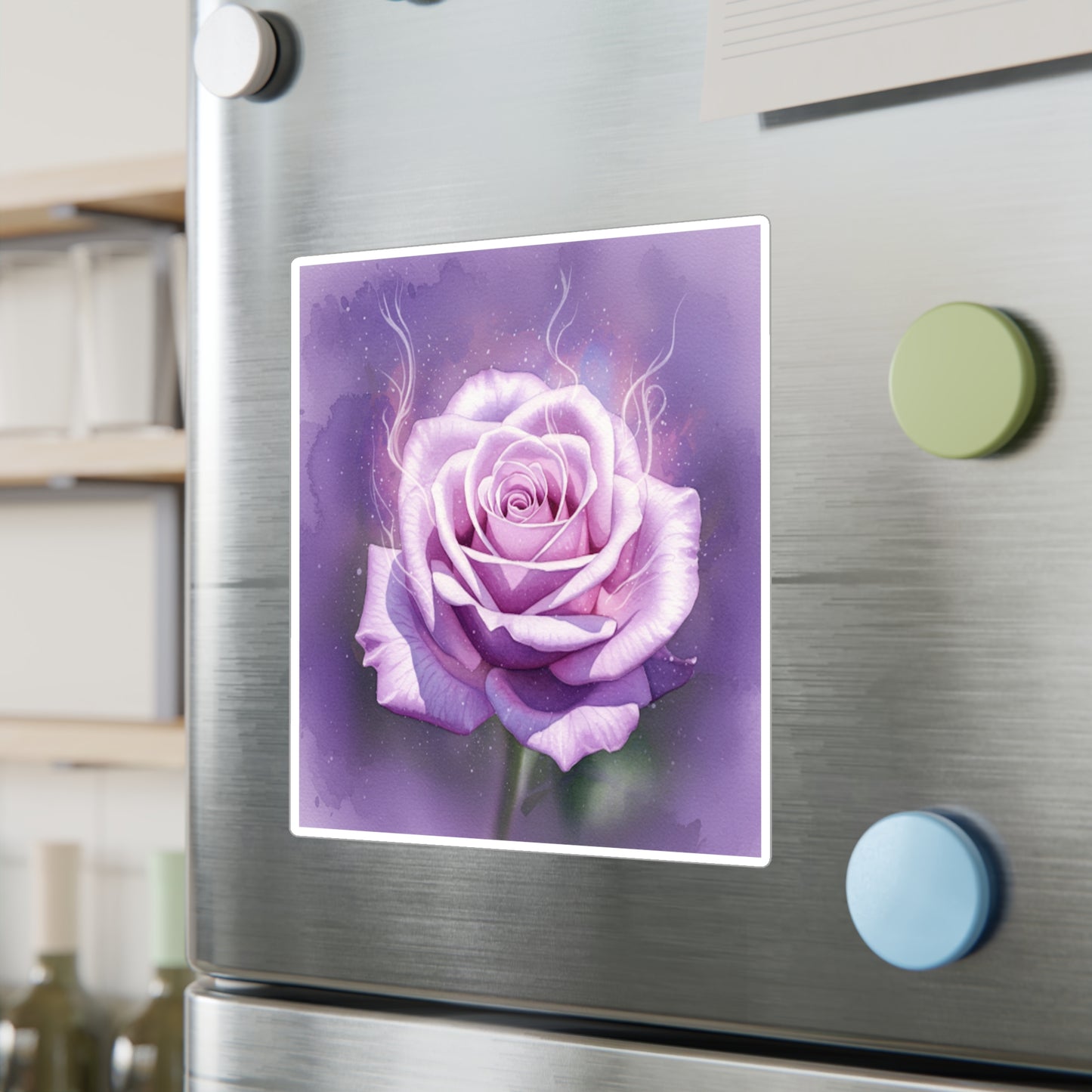 Purple Rose Kiss-Cut Vinyl Decals