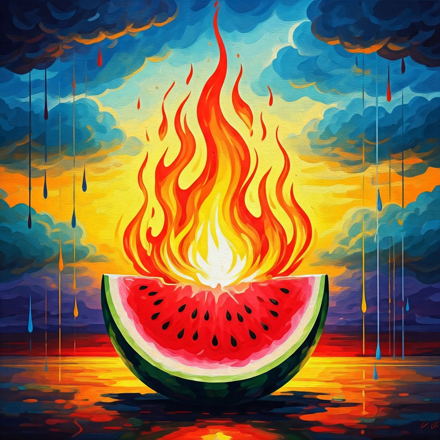 Watermelon fire