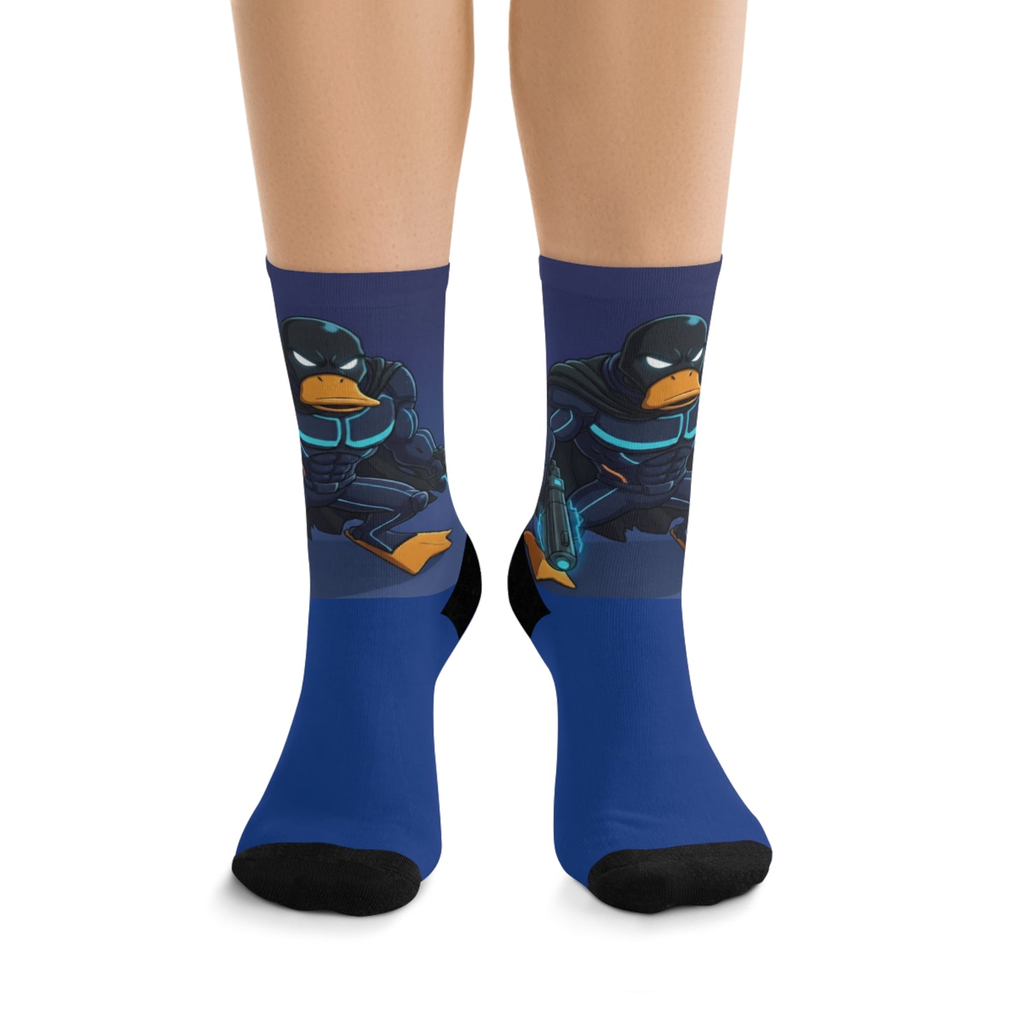 Agent Quacks Series Recycled Poly Socks - Vigilante Quacks Design