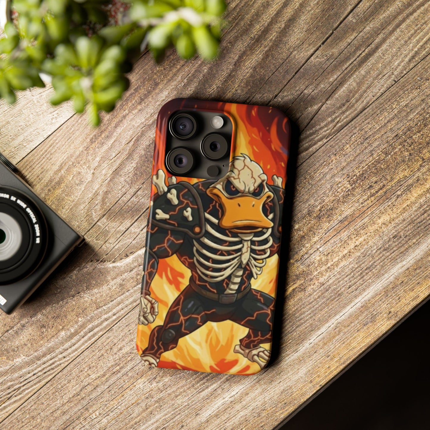 Halloween Agent Quacks Series Slim Phone Cases - Skeleton Quacks Design