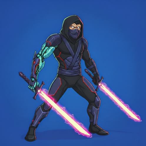 Xavier Ninja Suit Character Art