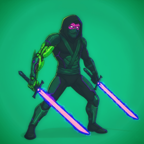 Xavier Ninja Suit Character Art